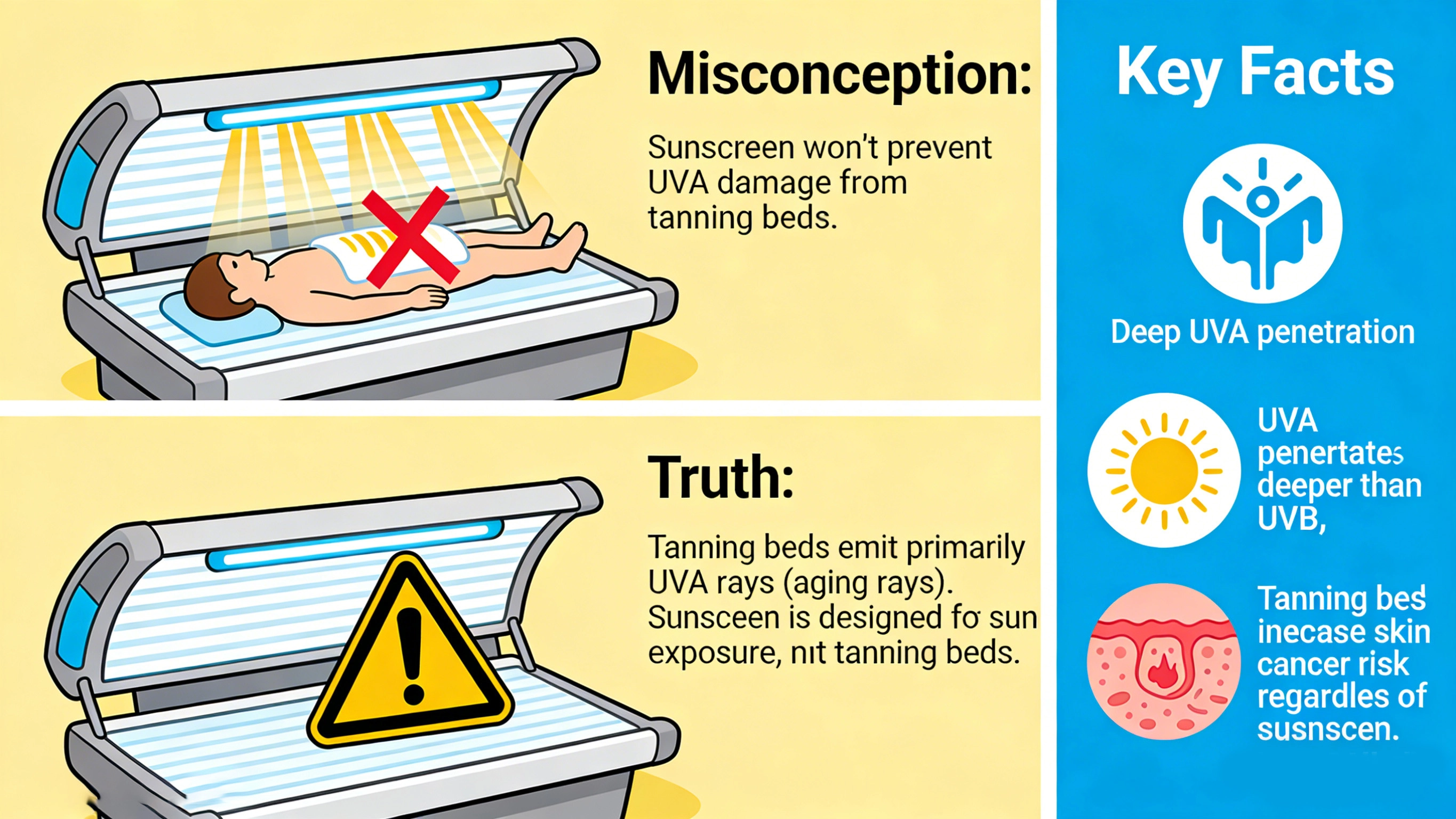can you wear sunscreen in a tanning bed - RYSUN