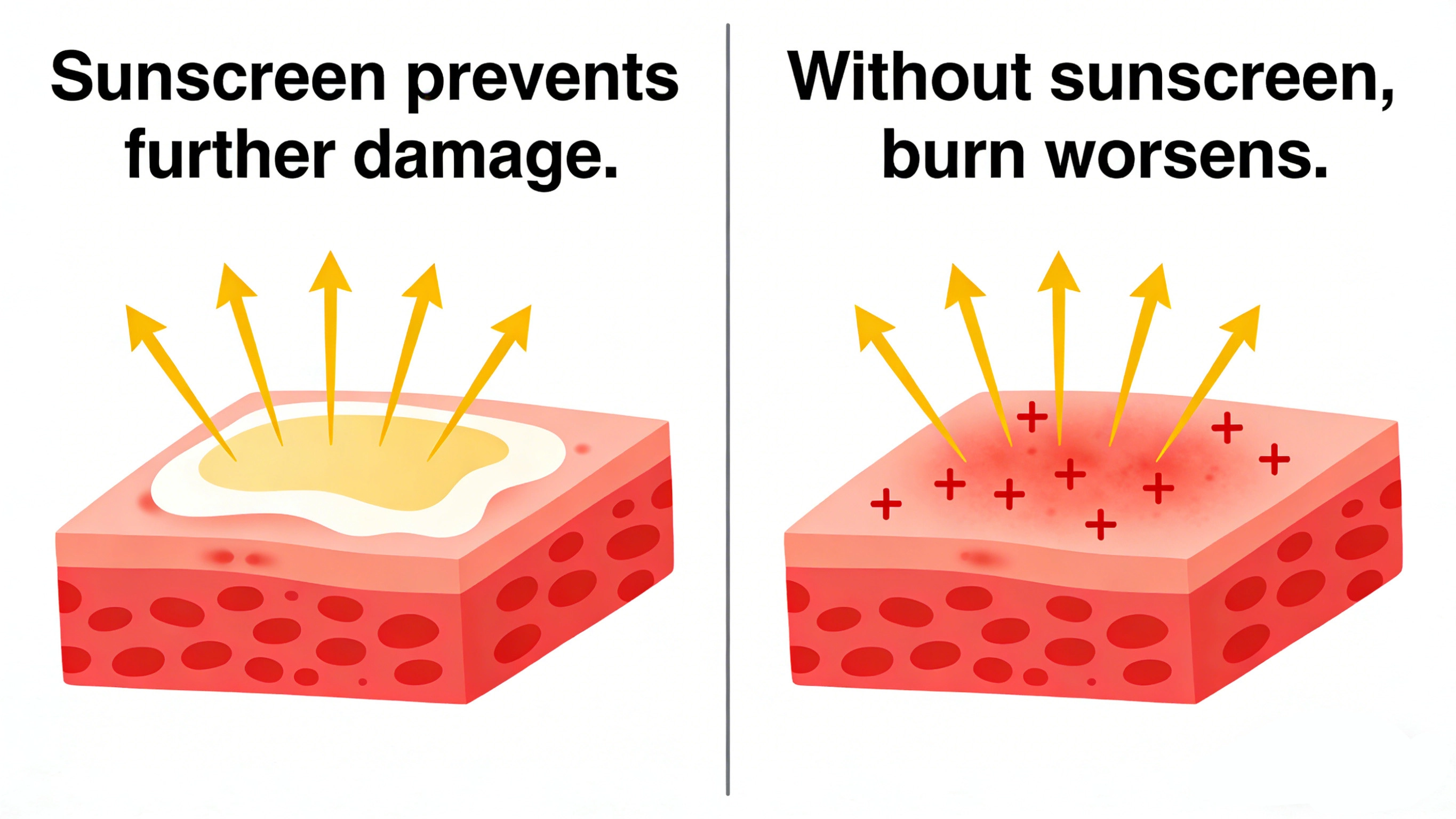 Does sunscreen work if you're already sunburned - RYSUN