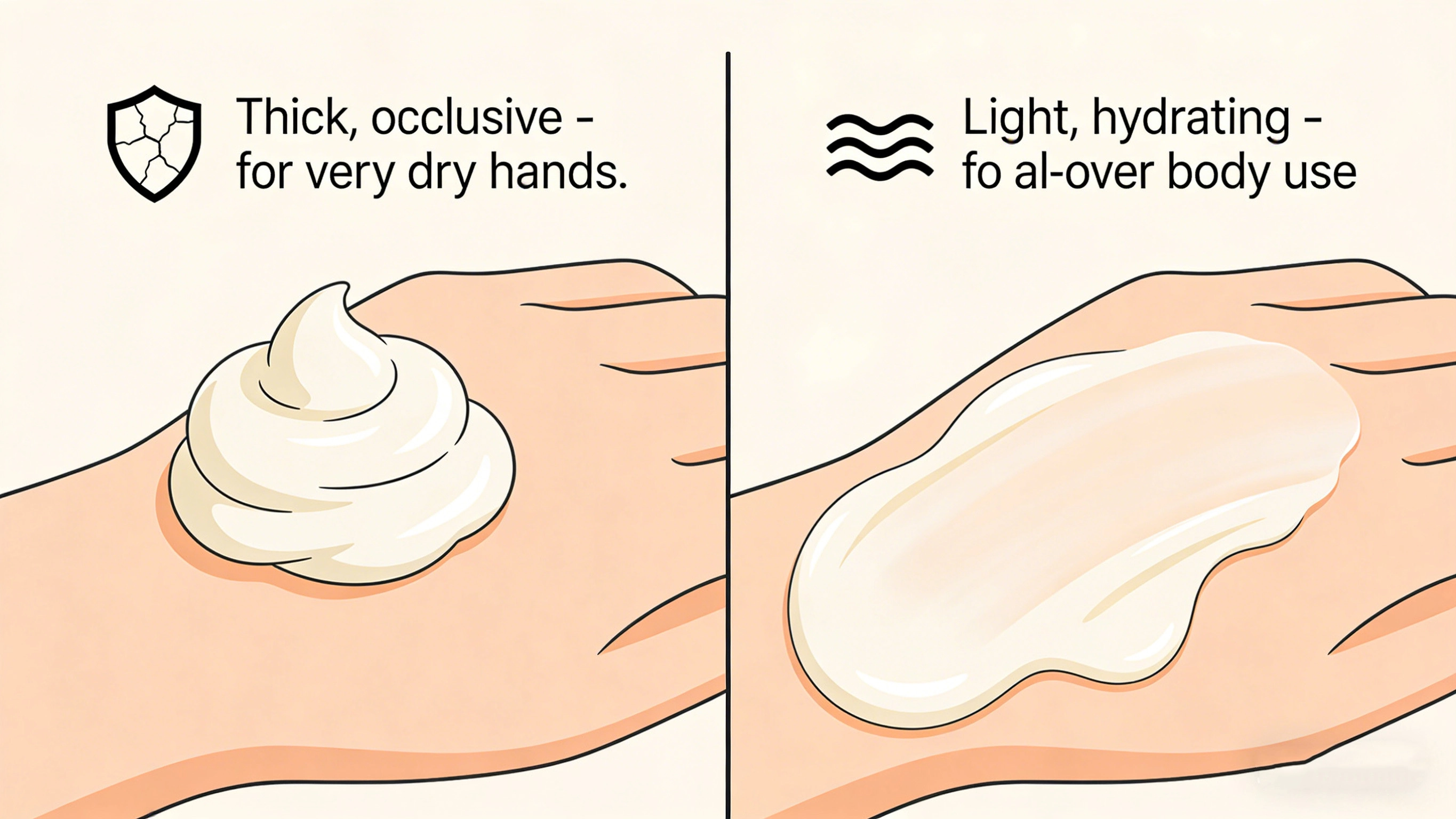 hand cream vs lotion - RYSUN