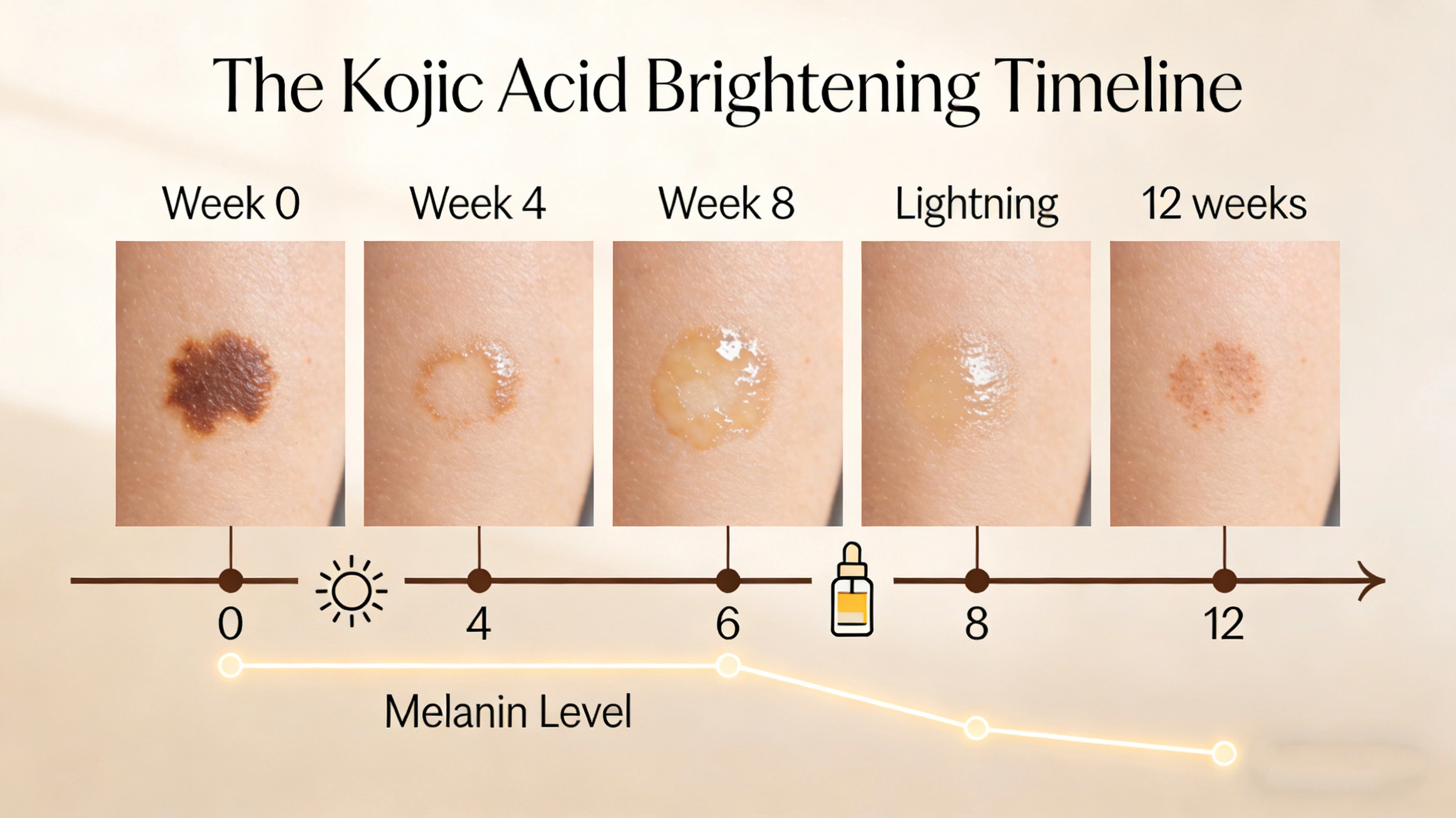 How long does it take for kojic acid to lighten skin - RYSUN