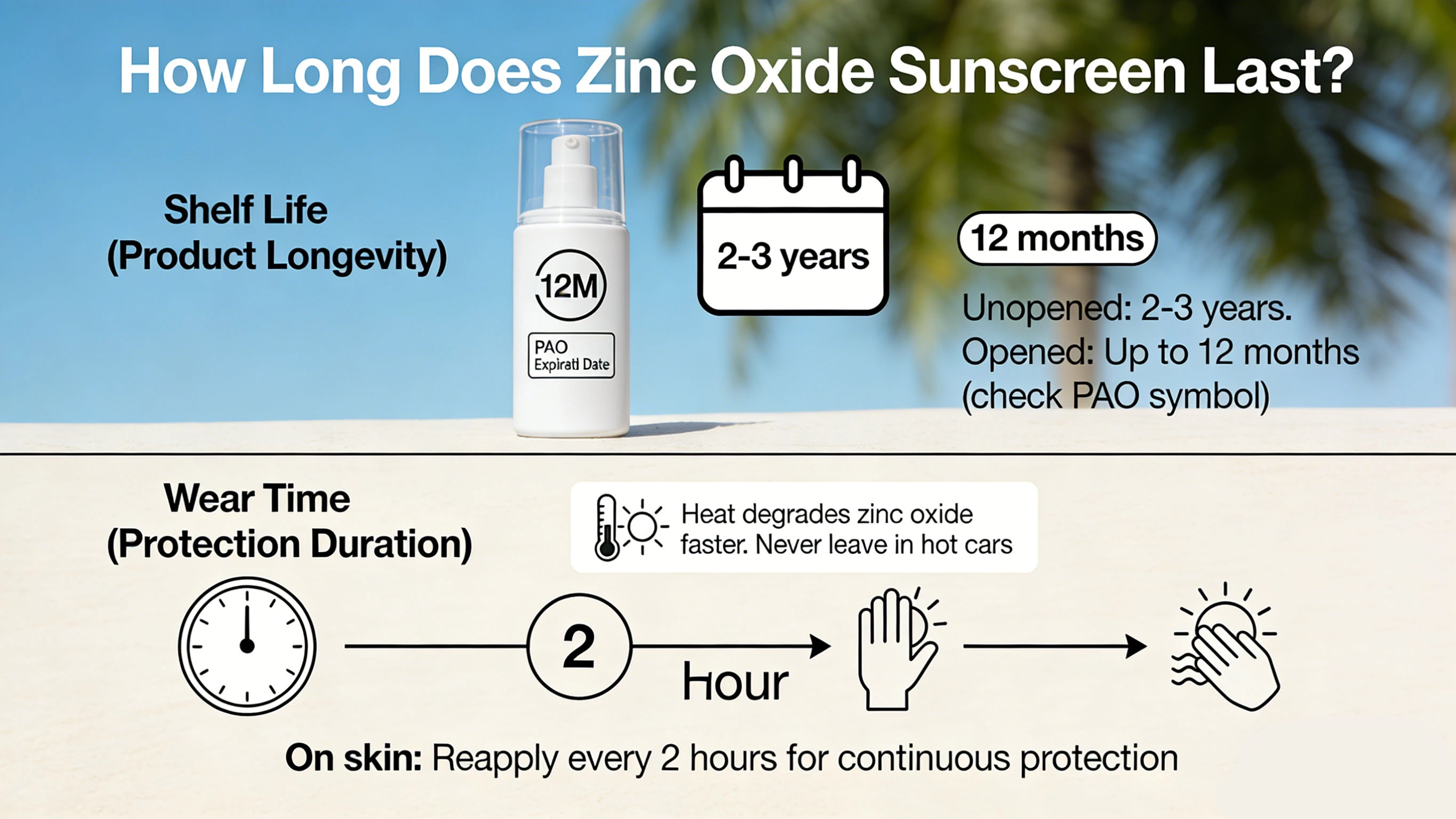 how long does zinc oxide sunscreen last - RYSUN