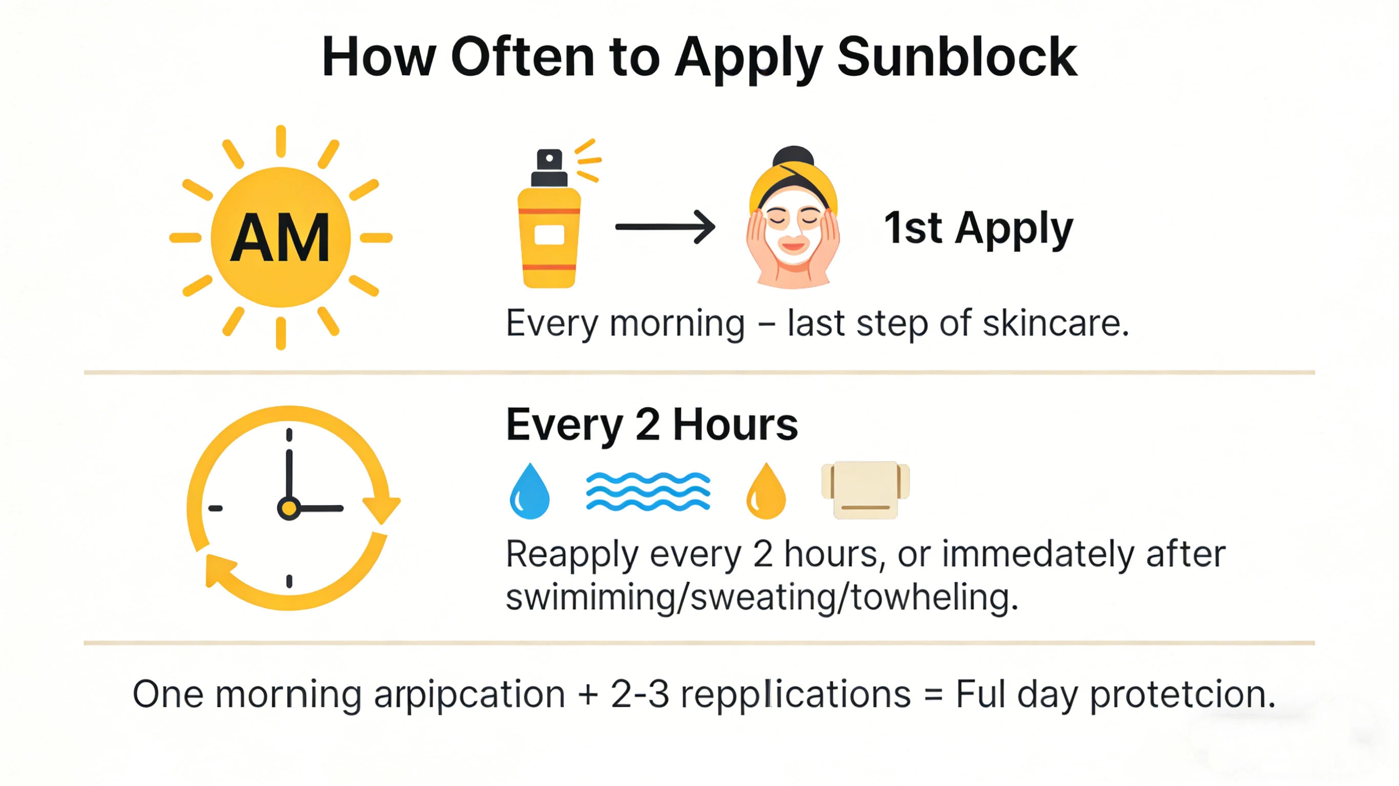 how often should you apply sunblock - RYSUN