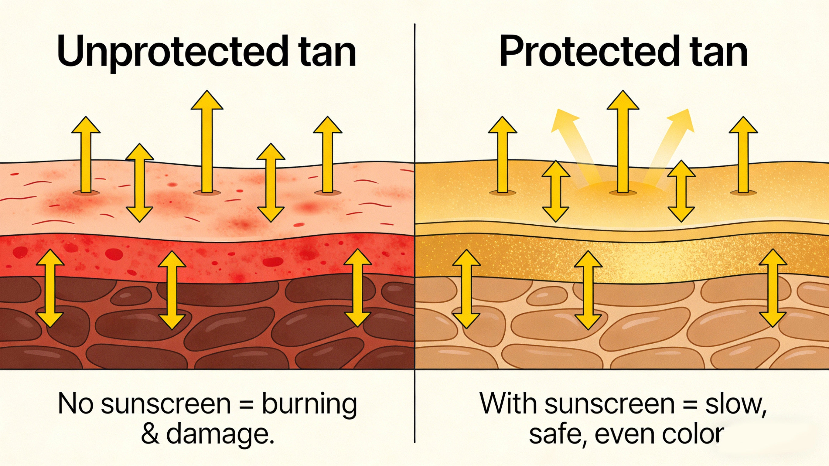 how to tan with sunscreen - RYSUN