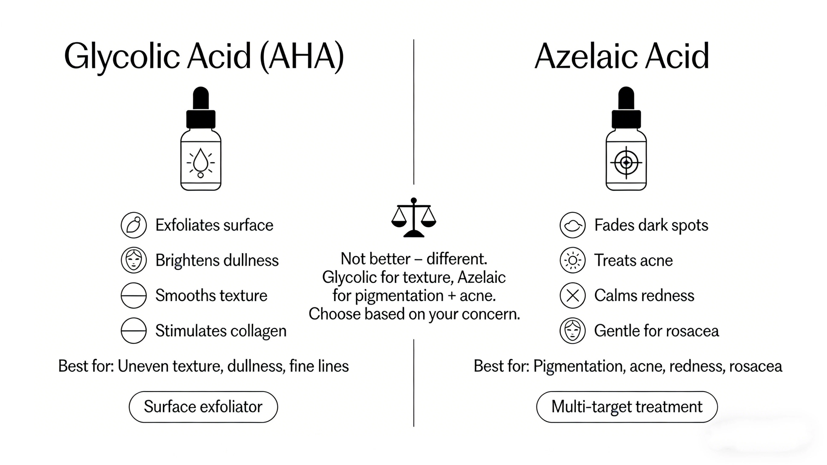 Is glycolic better than azelaic - RYSUN