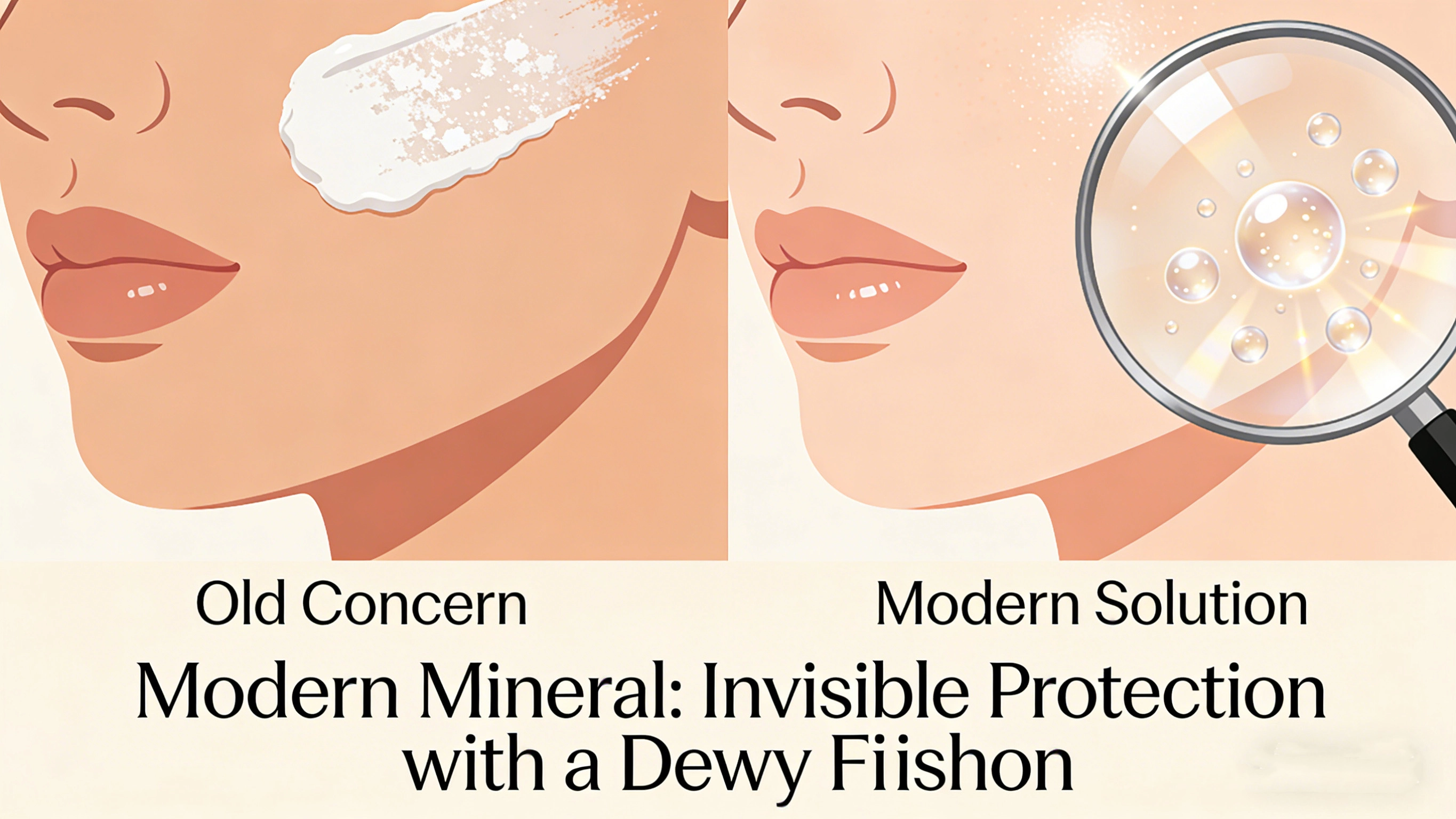 mineral sunscreen that is dewy and leaves no white cast - RYSUN