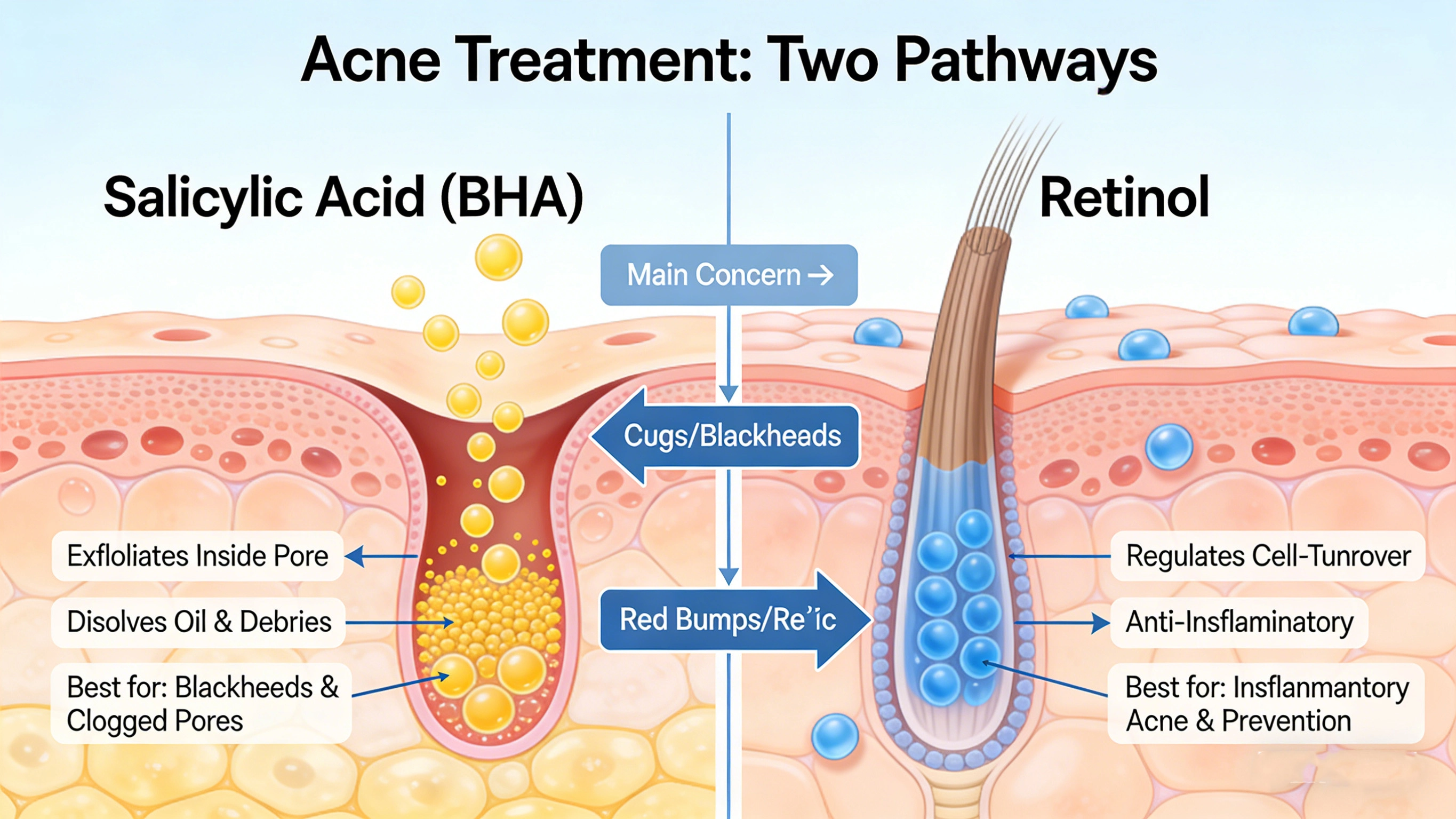 Salicylic acid or retinol,which one is better for treating acne - RYSUN