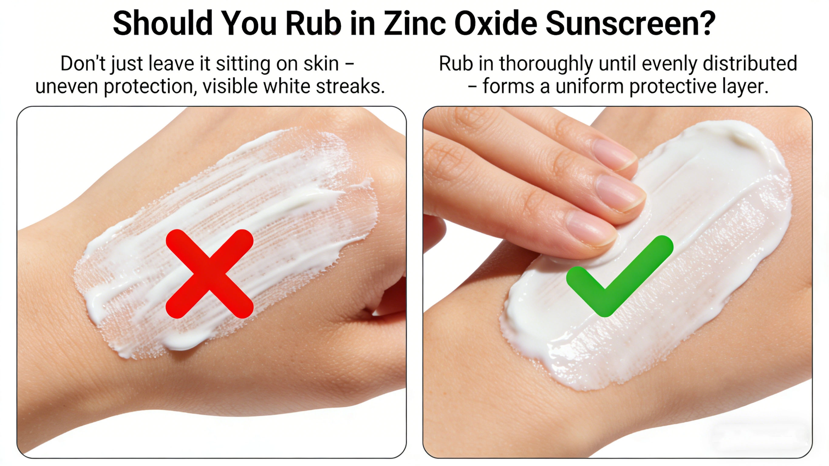 Should you rub in zinc oxide sunscreen - RYSUN