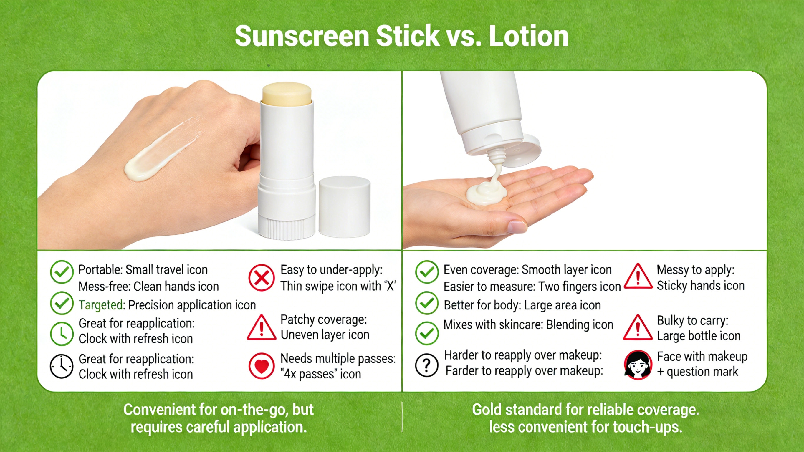 sunscreen stick vs lotion - RYSUN