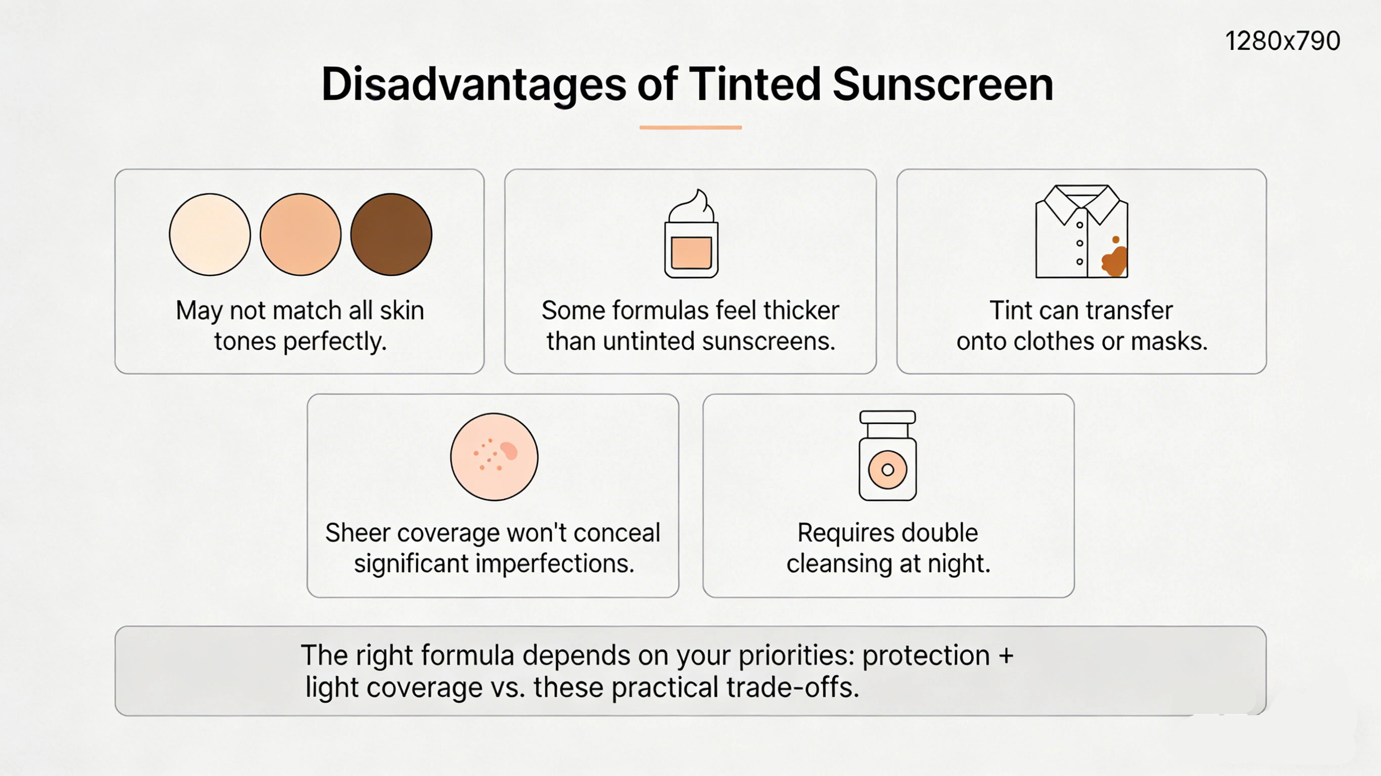 What are the disadvantages of tinted sunscreen - RYSUN
