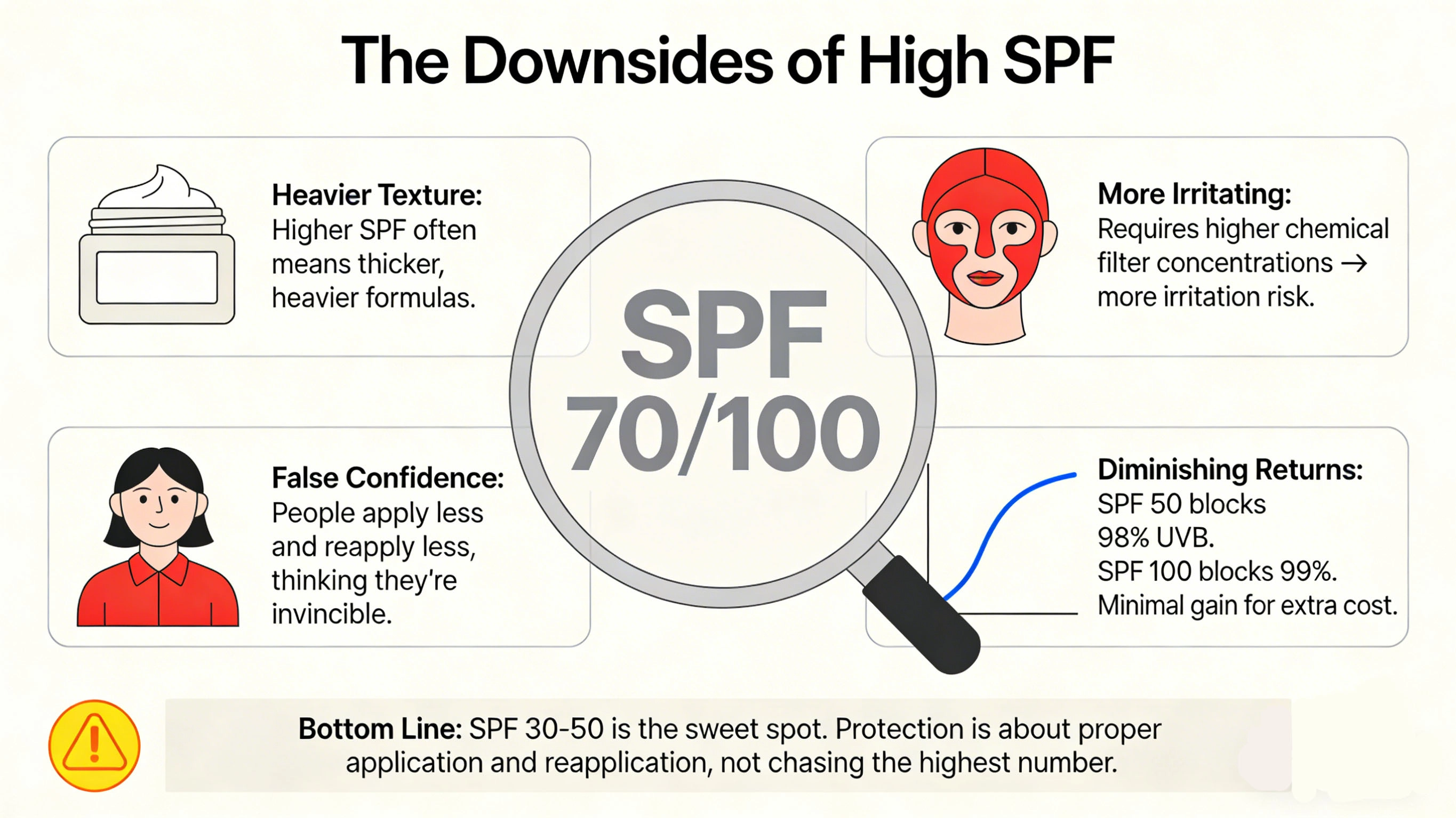 What are the downsides of high SPF - RYSUN