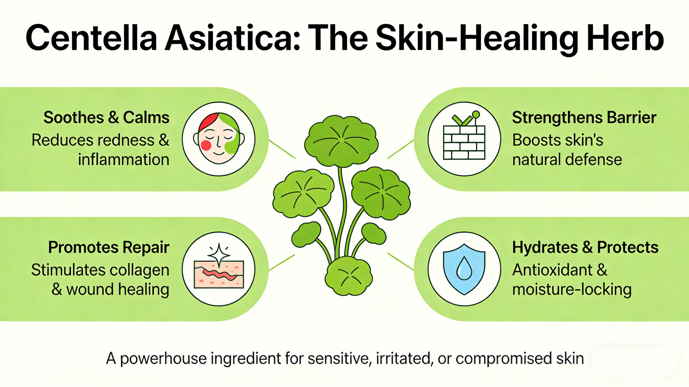 What is centella asiatica and its benefits in skincare - RYSUN
