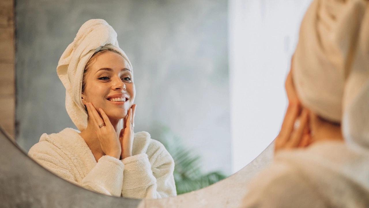 woman-home-applying-cream-mask - RYSUN